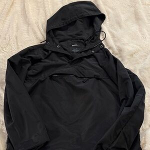 RVCA Men's Black Windbreaker Jacket